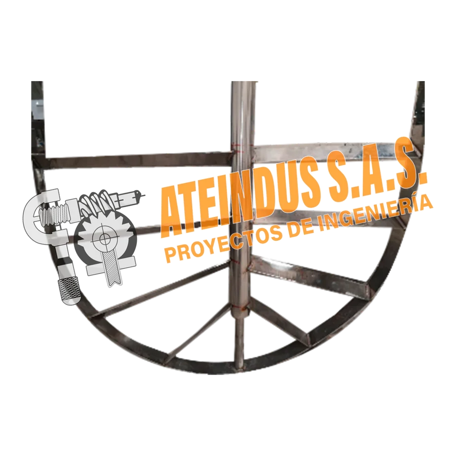 Agitadores industriales en acero inoxidable