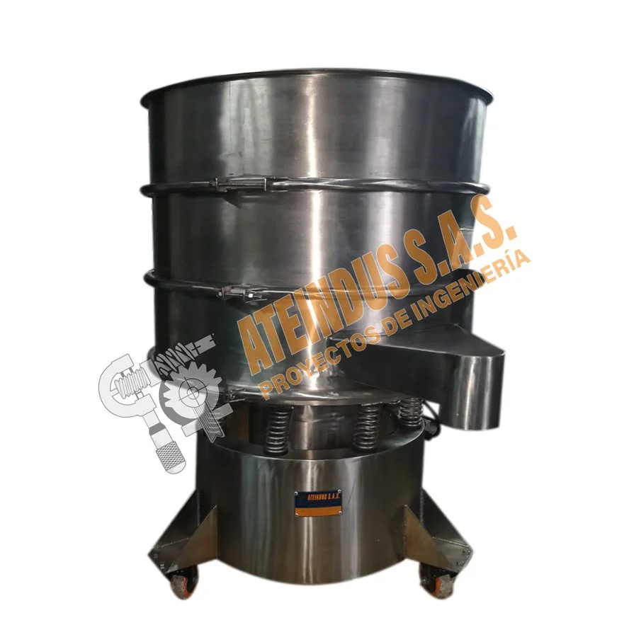 Zaranda vibratoria en acero inoxidable